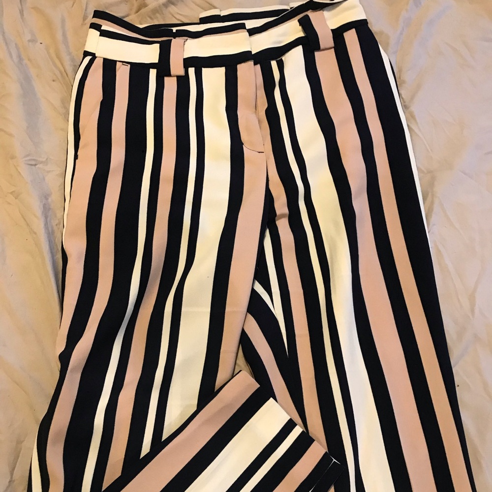 Womens striped work pants